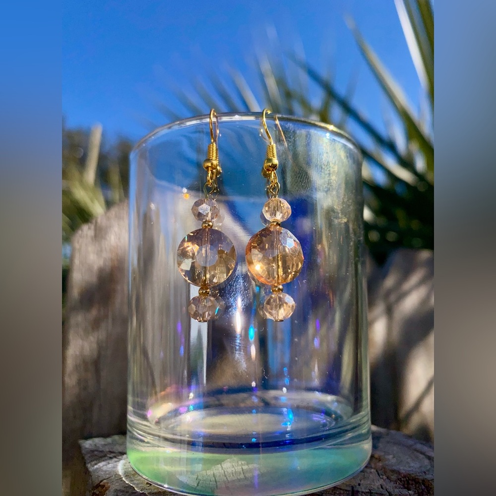 Handmade Crystal Drop Earrings